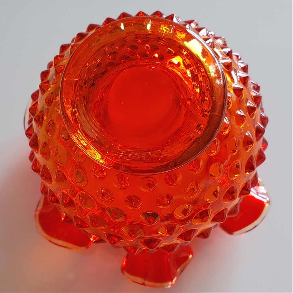 Fenton Amberina 4 1/4" Double Crimp Vase - Picture 8 of 12